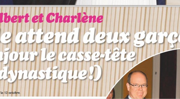 Jumeaux de Charlène de Monaco- Aucun casse-tête dynastique selon Albert