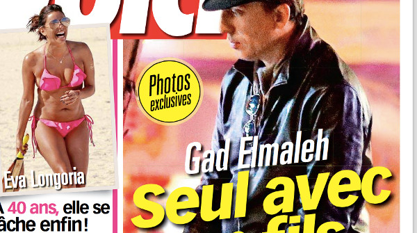 Gad Elmaleh seul avec son fils à Monaco dans Voici