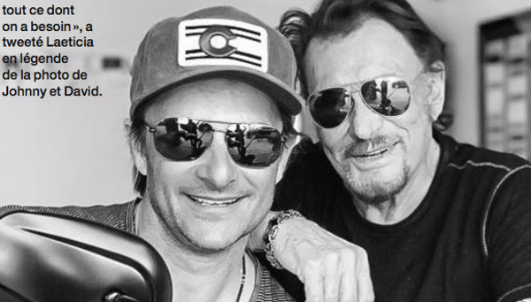 David Hallyday très optimiste sur l'état de santé de Johnny