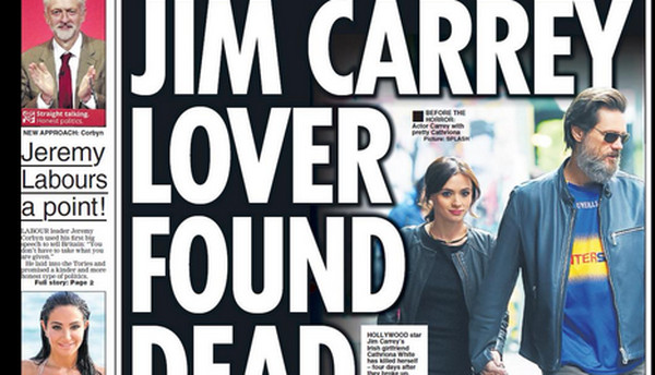 Jim Carrey brise le silence sur le suicide sa petite amie Cathriona White