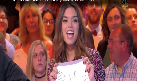 Alma répond au tweet polémique de Jean-Michel Maire humour (vidéo)