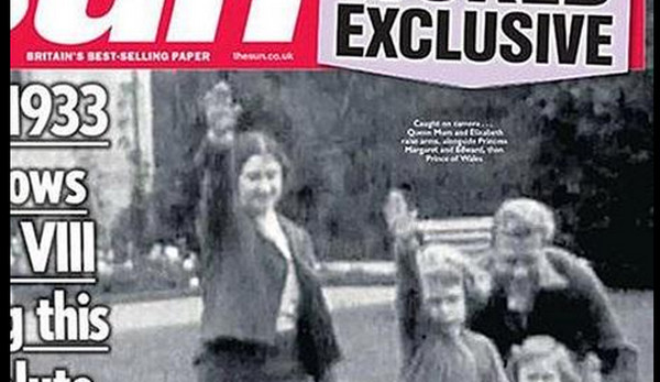 Elizabeth II faisant le salut nazi : la une du Sun irrite la famille royale