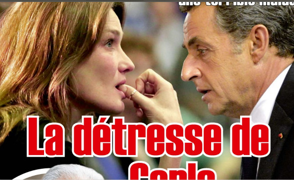 Carla Bruni, sa détresse face à la maladie de Nicolas Sarkozy dans Ici Paris