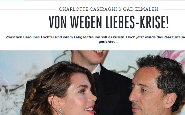 Gad Elmaleh et Charlotte Casiraghi, l'amour à cause de la crise