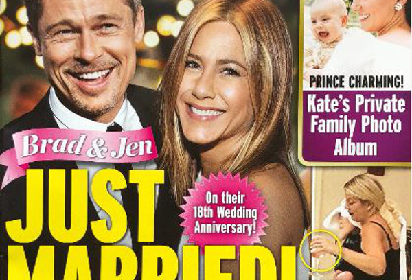 Brad Pitt remarié dans le plus grand secret avec Jennifer Aniston ? (photo)