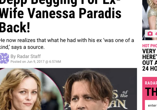 Au fond du trou, Johnny Depp supplie Vanessa Paradis de revenir