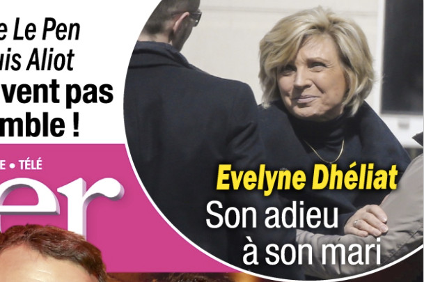 Evelyne Dhéliat, son adieu à son mari dans Closer