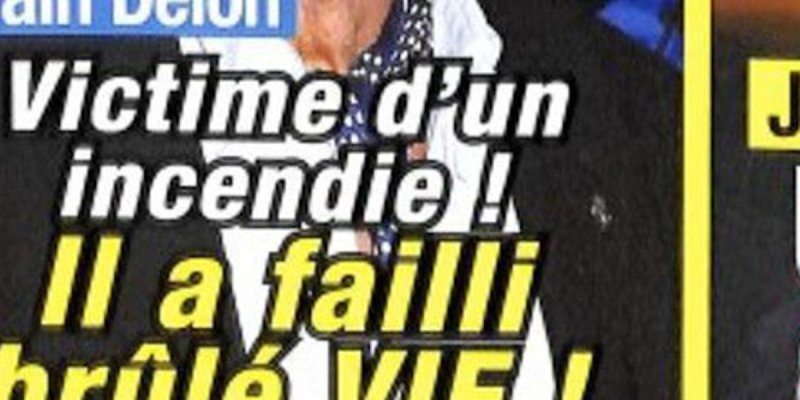 Alain Delon - terrible incendie - inattendu clin d'œil d'Alain-Fabien (photo)