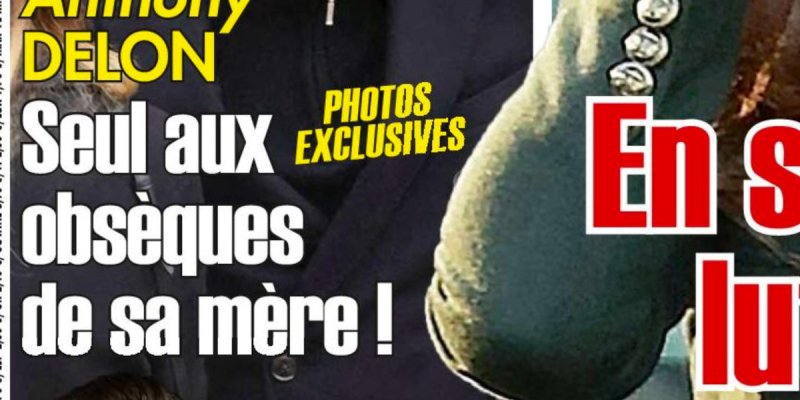 Anthony Delon, seul aux obsèques de sa mère, triste et abandonné