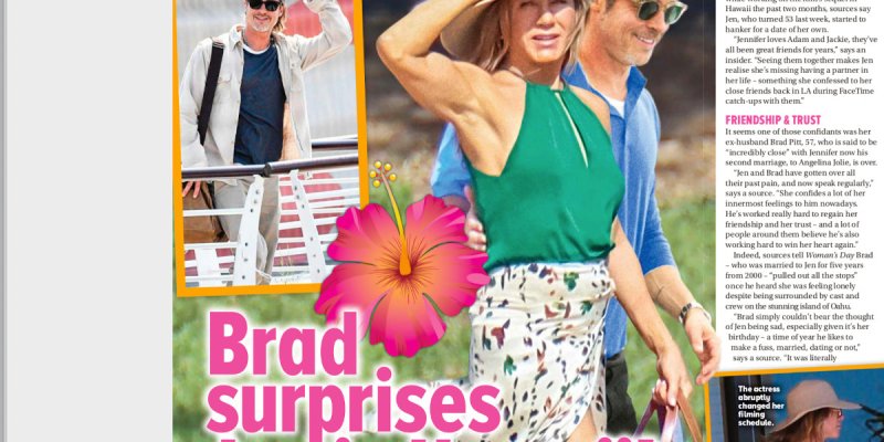 Brad Pitt, après Jennifer Aniston à Hawaï, il retrouve Roselyne Bachelot à Paris