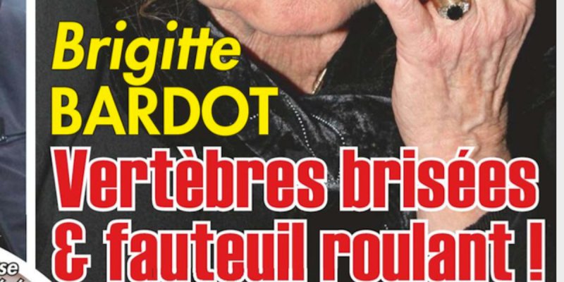 Brigitte Bardot, grave accident, vertèbres brisées, et fauteuil roulant
