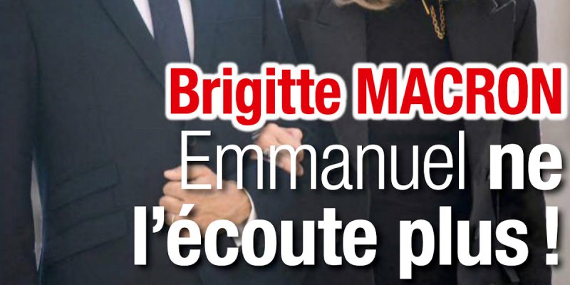 Brigitte Macron - Emmanuel Macron ne l'écoute plus, une personne s'interpose