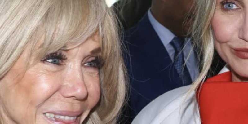 Brigitte Macron et Cameron Diaz à la Fashion Week, un détail surprend !