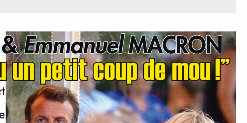 Brigitte Macron, un petit coup mou avec le Président à Brégançon - son aveu