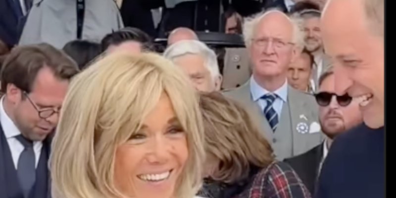 Brigitte Macron remonte le moral au Prince William à Omaha Beach