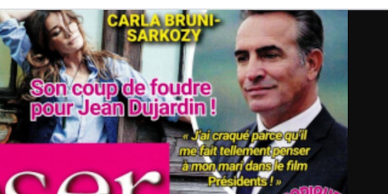 Carla Bruni-Sarkozy, coup de foudre pour Jean Dujardin