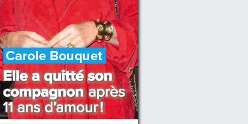 Carole Bouquet séparée de Philippe Sereys de Rothschild après 11 ans d'amour !