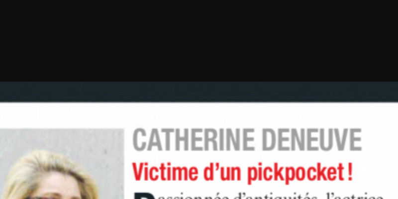 Catherine Deneuve victime d'un pickocket, grosse somme subtilisée