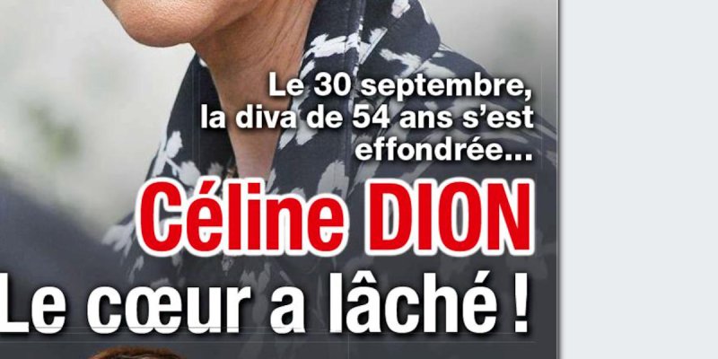 Céline Dion, le cœur a lâché, la chanteuse s'est effondrée