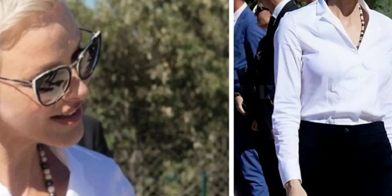 Charlène de Monaco tenue chic intemporelle, juste sublime avec Albert, fin de crise (photo)