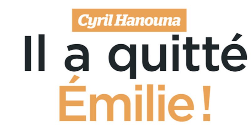 Cyril Hanouna en couple avec Emilie - lâché en plein été - triste annonce (photo)