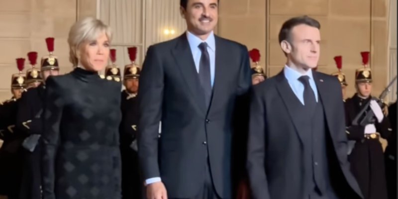 Emmanuel et Brigitte Macron face à l'Émir du Qatar : Un dîner d'État terni par un geste maladroit