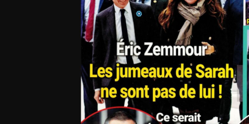 Eric Zemmour, les jumeaux avec Sarah Knafo ne sont pas de lui !, la vérité sur la rumeur