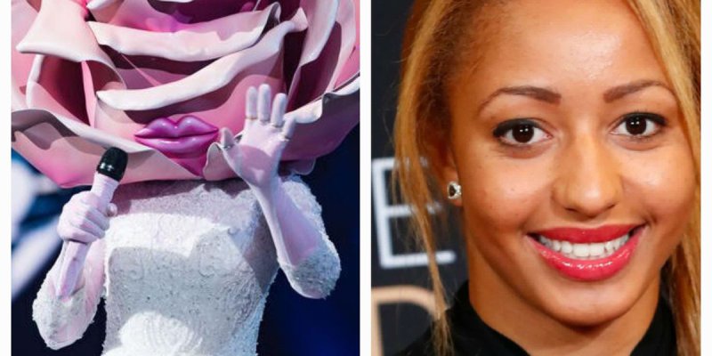 Estelle Mossely en mariée dans Mask Singer - Un élément intrigue Camille Combal