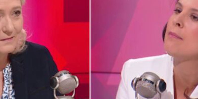 Face-à-face explosif : Marine Le Pen sur le gril d'Apolline de Malherbe, comparaison avec Paul Mirabel dans LOL