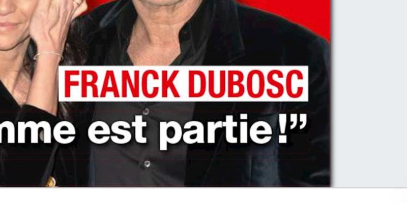 Franck Dubosc - « Ma femme est partie », la vérité sur son mariage avec Danièle
