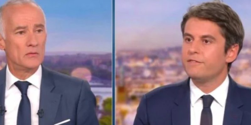 Gabriel Attal face à Gilles Bouleau : Un jeu du chat et de la souris en direct