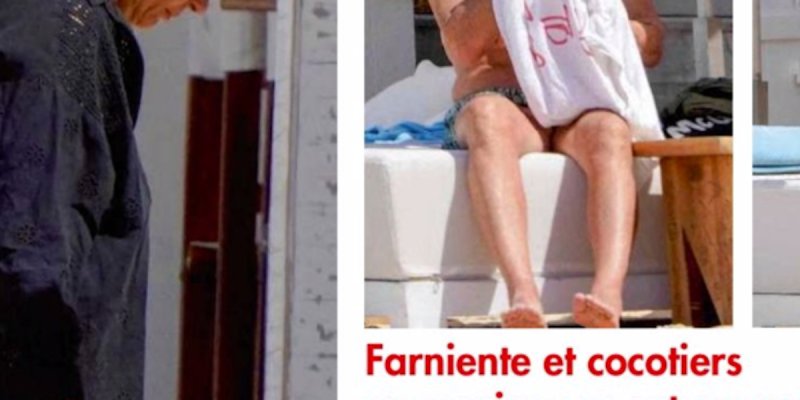 Jean-Luc Reichmann à Saint-Barth, visite de la tombe de Johnny avec Nathalie