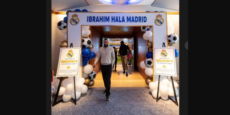 Karim Benzema, papa poule : il organise une gigantesque fête pour l'anniversaire de son fils Ibrahim (photo)
