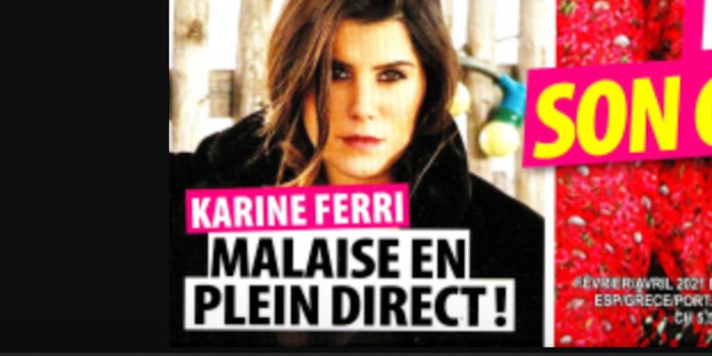 Karine Ferri, malaise en plein direct
