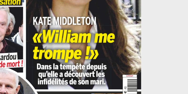 Kate Middleton « William me trompe », leur couple en pleine tempête