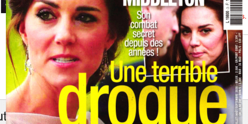 Kate Middleton - William - Une terrible drogue - son combat depuis des années (photo)