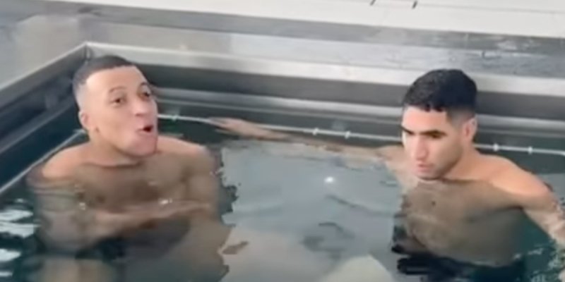 Kylian Mbappé et Achraf Hakimi, plongeon dans l'enfer glacial, leur secret forme dévoilé