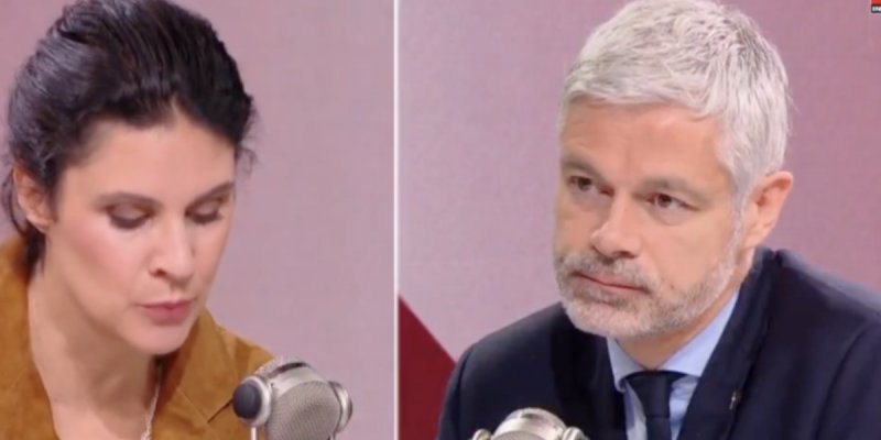 Laurent Wauquiez gêné Face à Apolline de Malherbe !