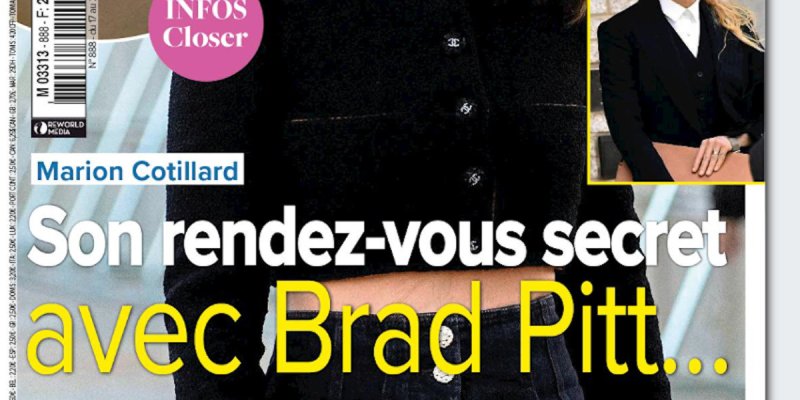 Marion Cotillard célibataire - rendez-vous secret avec Brad Pitt à Paris