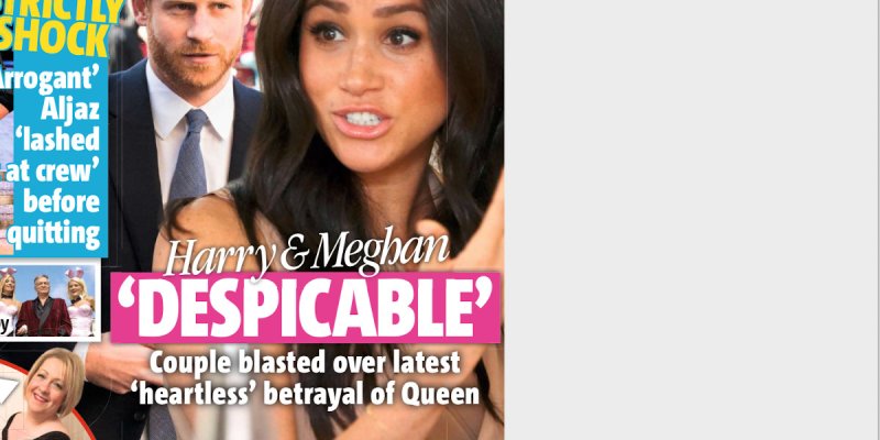 Meghan Markle, méprisable avec Prince Harry, le couple fustigé pour la trahison « sans cœur » de la reine