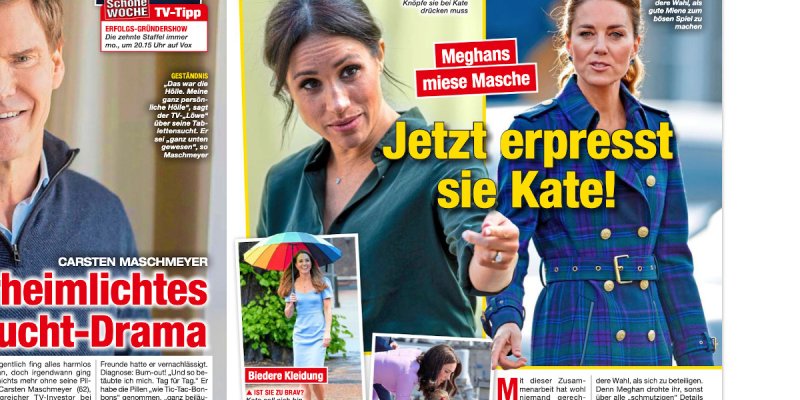 Meghan Markle, plan méchant avec Harry pour faire chanter Kate Middleton