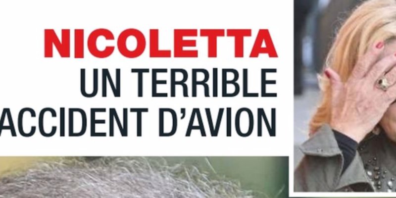Nicoletta, un horrible accident d'avion