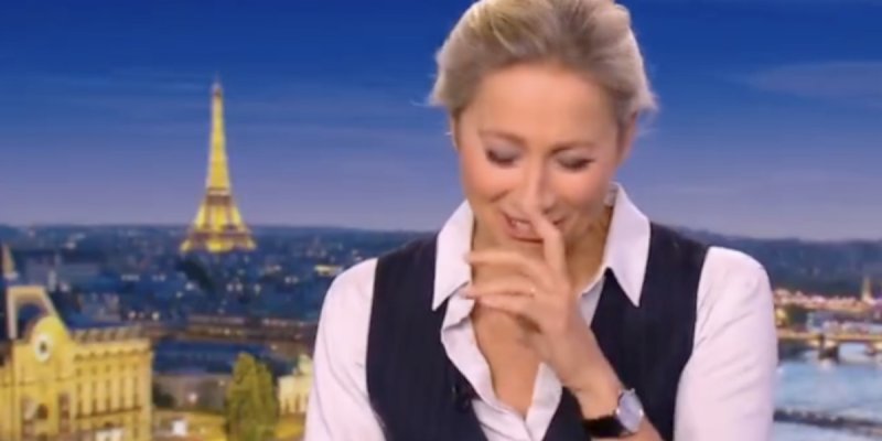 Pourquoi Anne-Sophie Lapix a-t-elle éclaté de rire en plein 20 heures ?