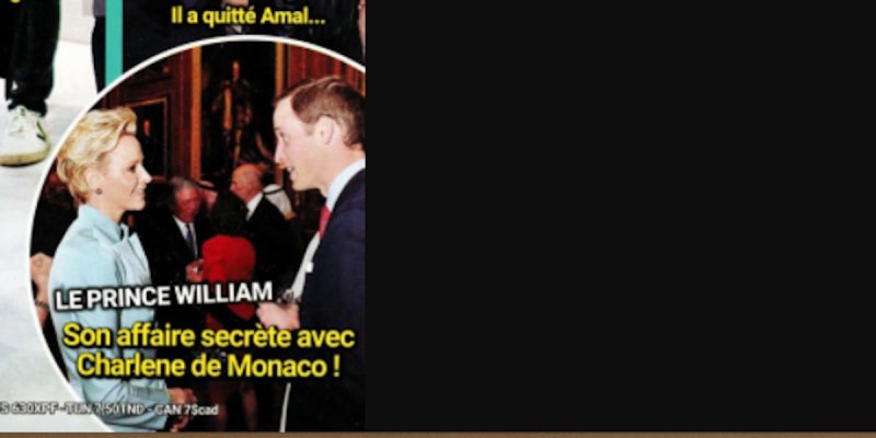 Prince William, son affaire secrète avec Charlène de Monaco