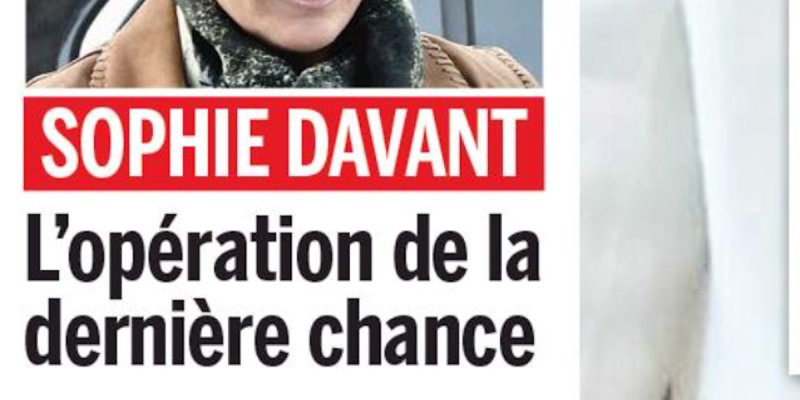 Sophie Davant, opération de la dernière chance, sa confidence