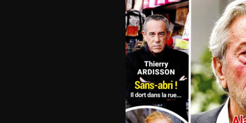 Thierry Ardisson, sans abri, il dort dans la rue