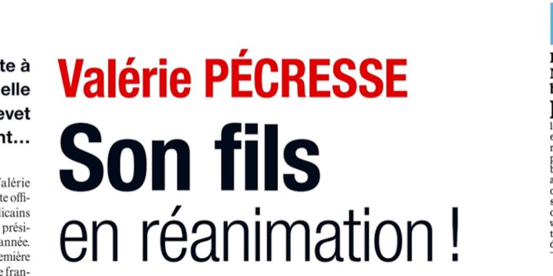 Valérie Pécresse face au drame, son fils en réanimation