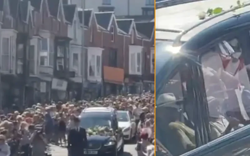 Le cercueil de Bonnie Tyler apparaît, la foule se met à chanter « Total Eclipse of the Heart »