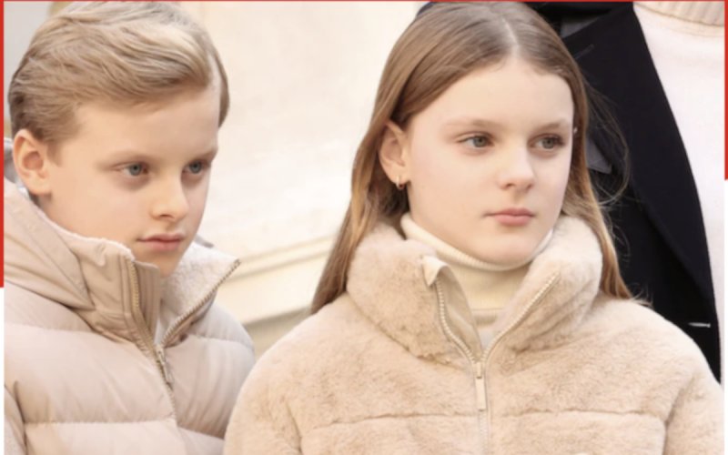 Doudounes assorties et câlin discret : Jacques et Gabriella font craquer Monaco