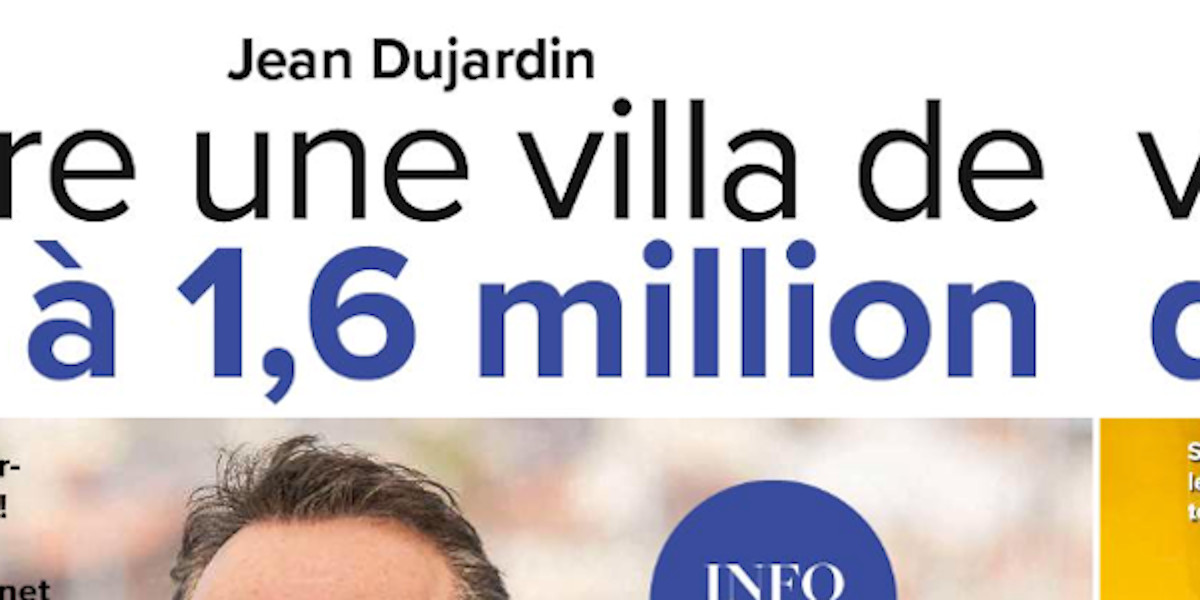 Jean Dujardin et Nathalie Péchalat, une villa à Soulac-sur-Mer pour 1,6